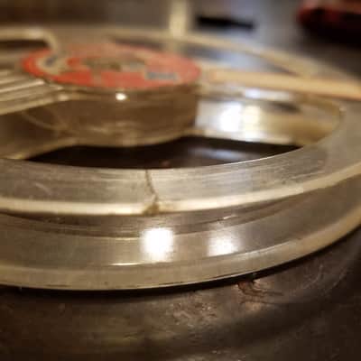 Telefunken 7" empty tape reel R2R Magnetophon take up supply 1950s - 1960s - clear plastic image 6
