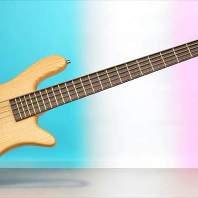 Warwick RockBass Streamer Standard, 5-String - Natural Transparent Satin image 2