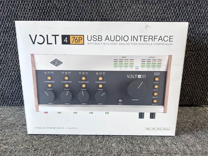Universal Audio Volt 476P USB Audio Interface 2022 - Present - Tan / Gray image 1