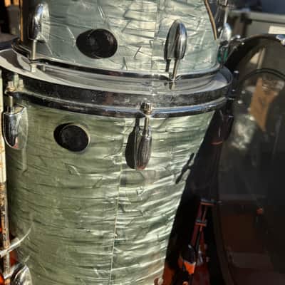 Steve Ferrone's Tom Petty and the Heartbreakers, Gretsch - 1960s Vintage "Bop Outfit" 20", 16", 13" Midnight Blue Pearl image 6