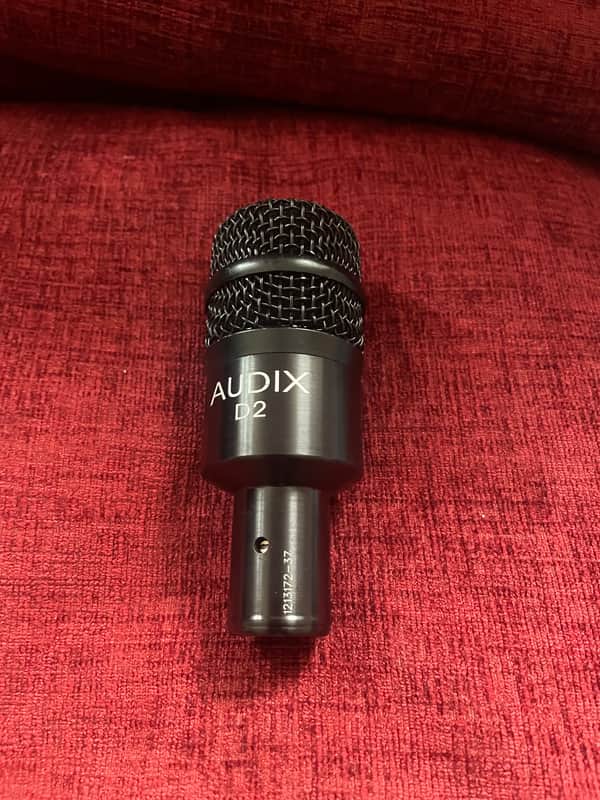 (Mint) Audix D2 Hypercardioid Dynamic Drum / Instrument Microphone 2010s - Black image 1