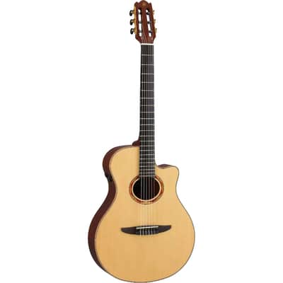 Yamaha Ncx - Acoustic-Electric Classical Guitar; Solid Sitka Spruce Top; Solid Walnut Back And Sides; Mahogany Neck; Ebony Fingerboard; Atmosfeel (Undersaddle Pickup + Contact Sensor + Mic); Carry Bag;  Natural image 6