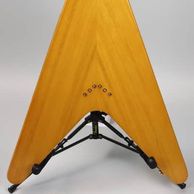 Epiphone 1958 Korina Flying V (White Pickguard) Aged Natural image 8