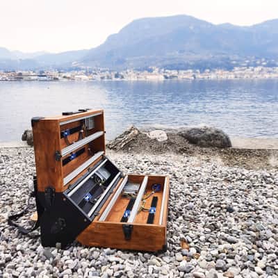 15U 126 hp (84, 104 hp or other) Eurorack Portable case powered, modular synthesizer patched reseal image 6