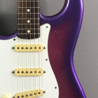 LEFTY! Vintage Fender Stratocaster 1987 Purple Haze Sunburst Metallic Rare Strat Guitar Relic Kuwabara 7.2 lb HSC image 3