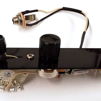 Atlantic Custom Guitars Telecaster Loaded Control Plate Premium Tele 3-way or 4-way Harness & Knobs Black image 1