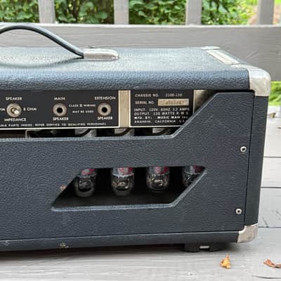 Music Man HD-130 Reverb 2-Channel 130-Watt Guitar Amp Head 1974 - 1979 - Black image 7