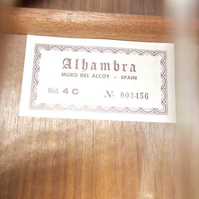 Alhambra 4C Classical Spanish Guitar, image 2