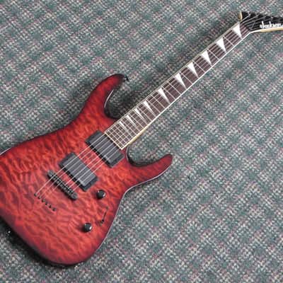 2012 Jackson DKXT Dinky Trans Red Quilt! w/hardshell case image 10