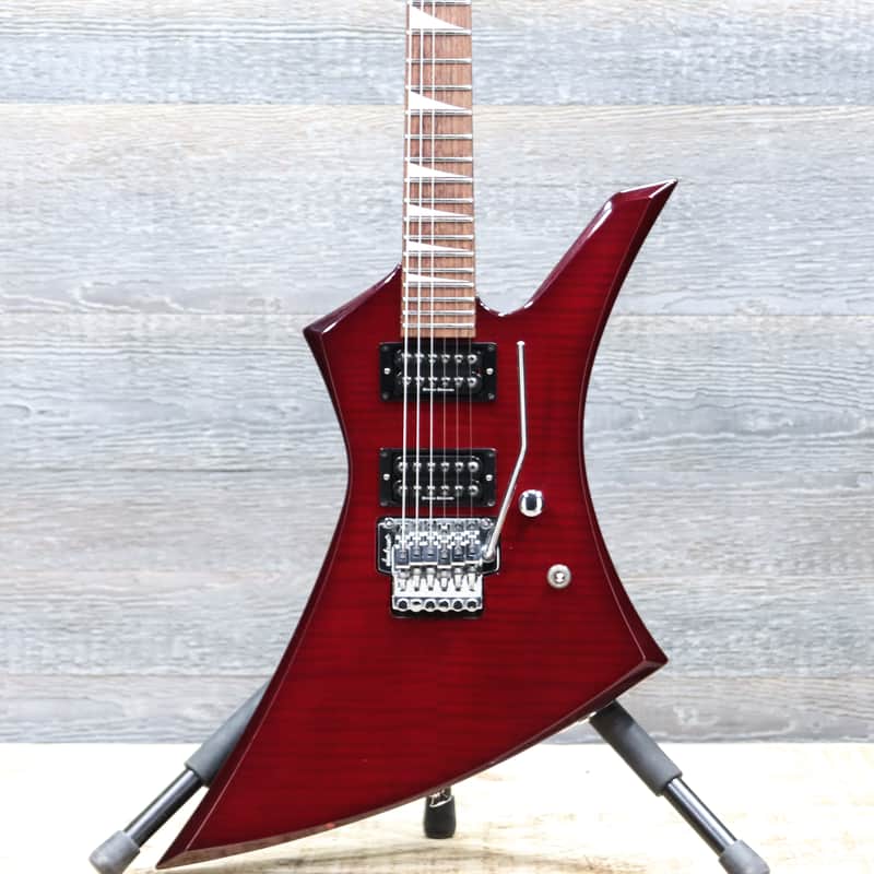 Jackson Kelly KE3 Pro Series Transparent Red Flame Maple Top Electric Guitar w/Bag image 1