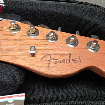Fender American Acoustasonic Telecaster BRAND NEW Steel Blue Mahogany Body Spruce Top Semi-Hollow Body USA Fishman Piezo Noiseless Pickup Acoustic-Electric Guitar image 4