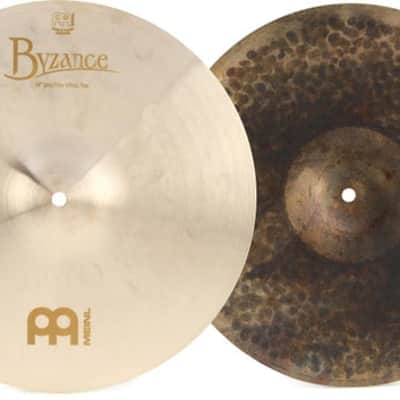 Meinl Cymbals Byzance Jazz Thin Hi-hat Cymbals - 14 inch image 2