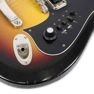 Vintage Hagstrom F-12S 12-String Electric Guitar in Sunburst image 10