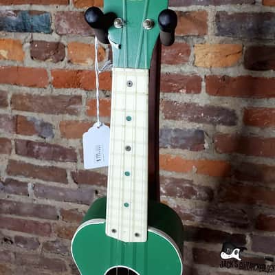 Harmony "Island Stencil" American Made RARE Soprano Ukelele (1950s, Green) image 11
