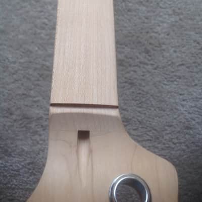 Usa Custom Jazz Bass neck fretless maple Unfinished image 3