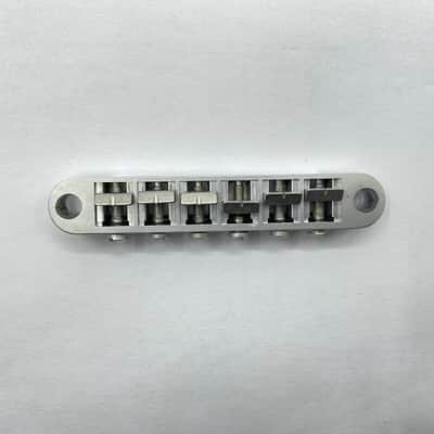 Satin Chrome Tune O Matic Guitar Bridge Tailpiece Set image 3
