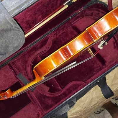 Kiso Suzuki Model 7117 size 15.5 viola, Japan 1973, Very Good Cond, w/ case&bow image 16