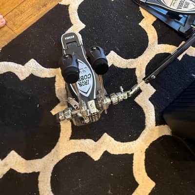 Iron Cobra Power Glide Double Bass Drum Pedal Black/Chrome image 3