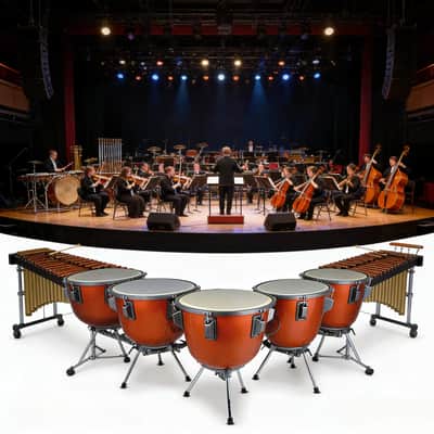 Marching Percussion Instruments Marching Timpani Drum Chamber Adjustable Height Hydraulic Foot Pedal image 3
