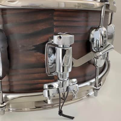 Tama 6x14” Star Reserve Solid Japanese Cedar Snare Drum in Burnt Oiled Cedar Finish image 9