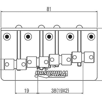 Wilkinson WTB Classic Tele Bridge - Gold image 4
