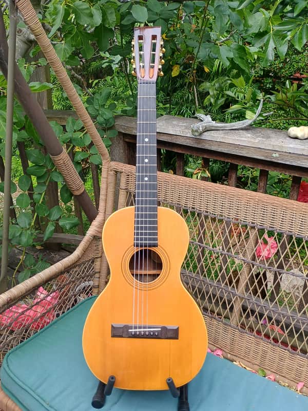 Washburn New Model 1897 Style Parlor Guitar, 1897-9, restored image 1