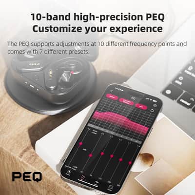 FiiO UTWS5 2025 True Wireless Bluetooth Earbuds Hook & Headphone Amp for IEMs, AK4332 DAC, Hi-Res 96kHz/24bit LDAC -MMCX/0.78 2pins Connector, 10-Band PEQ, 20H Battery Life (MMCX) image 8
