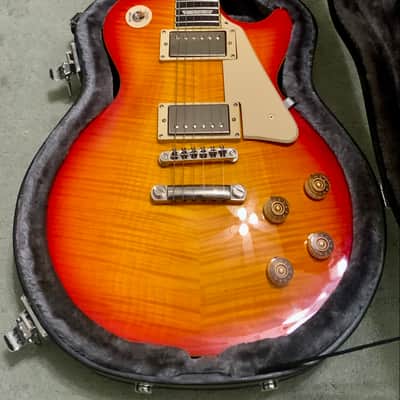 Epiphone Les Paul 1960’s Tribute Plus 2016 - Cherry Burst - Stunning Flame image 1