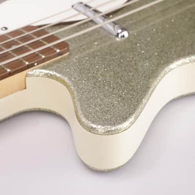 90s Danelectro '59 DC Long Scale 4-String Sparkle Bass Wendy & Lisa #37081 image 16