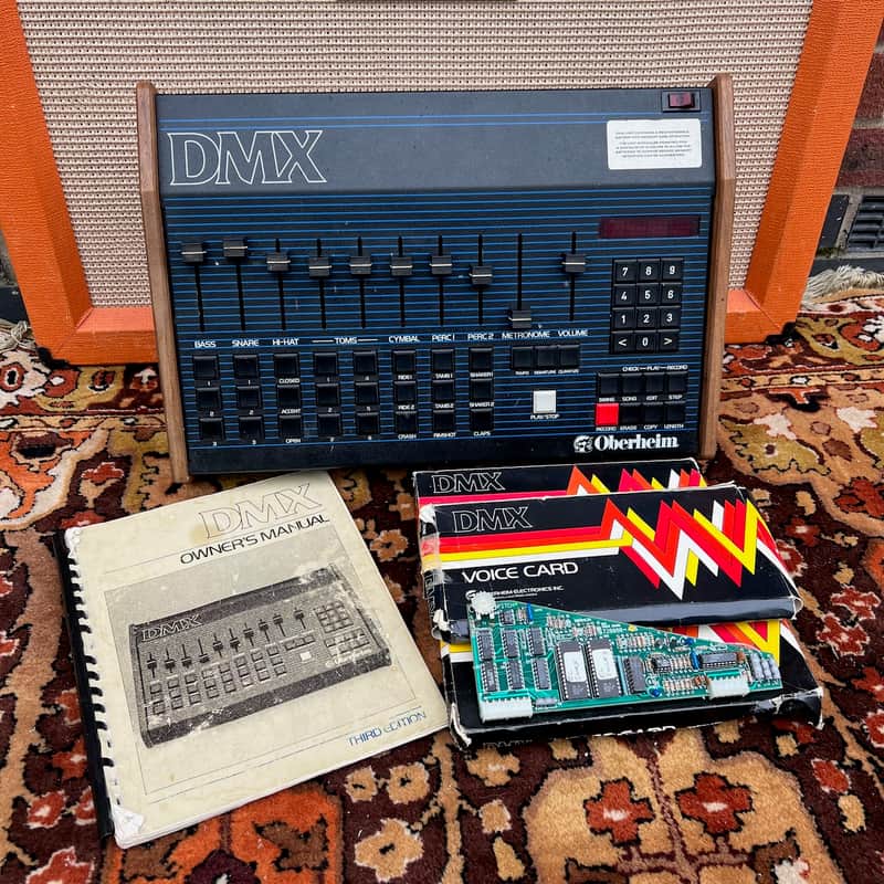 Vintage 1980s Oberheim DMX Digital Drum Machine w/ Manual & Cards *One Owner* image 1