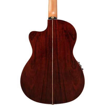 Ibanez GA Series GA34STCE Thinline Solid Top Classical Acoustic-Electric Guitar Natural image 11