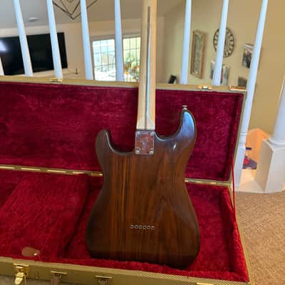 Fender Stratocaster Hardtail 3-Bolt Body 1971 - 1977 - Walnut (Mocha) image 3