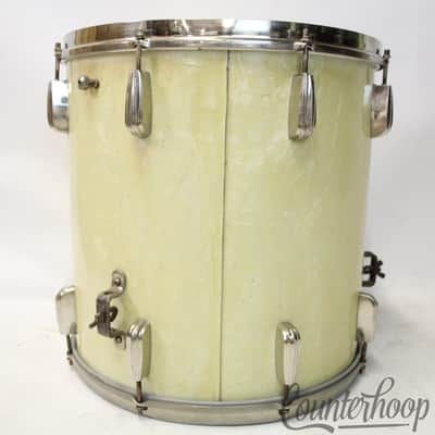 Slingerland 16x16"40s Floor Tom Drum Radio King Engraved White Marine Pearl WMP image 5