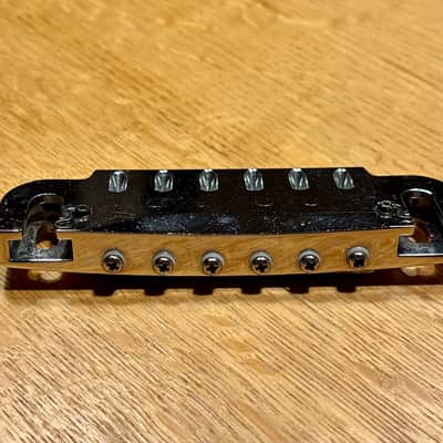 Gotoh GB-2570-010 510UB Stud Mountable Wrap-Around Tailpiece Bridge 2010s - Chrome image 7