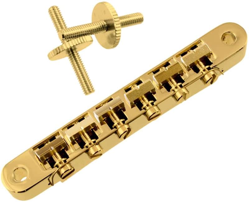Allparts Advanced Plating Vintage ABR-1 Style Bridge - Gold image 1