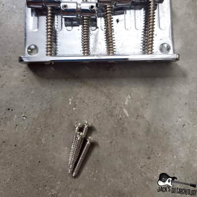 Teisco / Silvertone / Univox / Matsumoku MIJ Lawsuit-Era Bass Bridge (70s/80s, Chrome) image 5