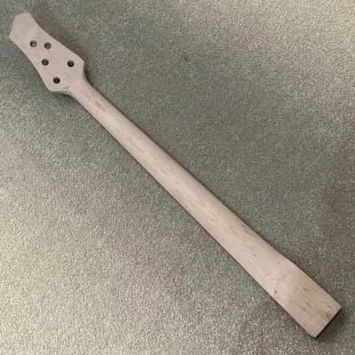 Maple Wood 5 String Bass Neck, 24 Frets Rosewood Fingerboard image 3