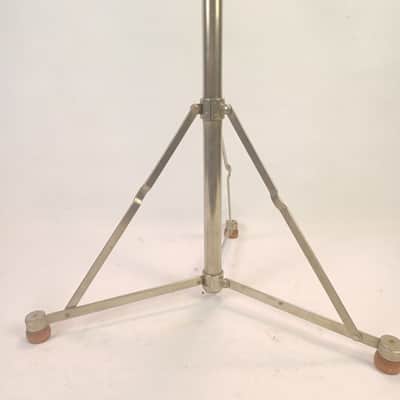 Walberg & Auge Nickel Tripod Base Stand + Boom Tube Cymbal/Drum Vintage 50s US image 4