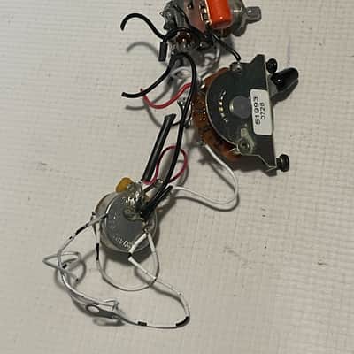2000's Japan Jackson DK2 Dinky Upgraded Complete Control Electronics Wiring Harness CTS Pots, Orange Drop Capacitor image 6