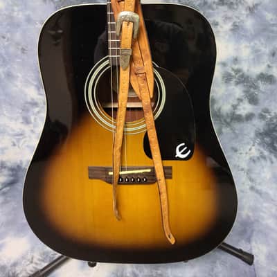 Vintage Leather USA "Old School" Style Full Grain Leather Cowboy Silver Buckle Fancy Short Childs Guitar Strap Metal Buckle Case Candy image 1