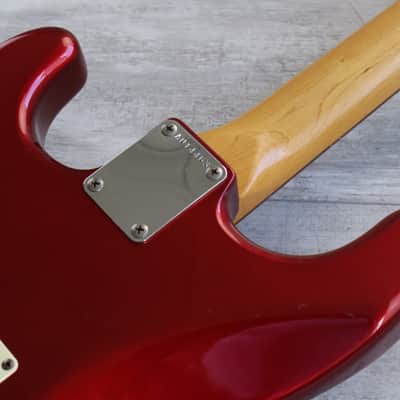 1985 Squier Japan ST314-60 Contemporary Series Medium Scale Stratocaster (Candy Apple Red) image 12