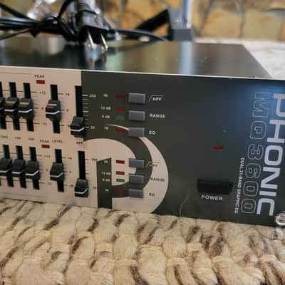 Phonic MQ3600 Dual Channel 31-Band Graphic Equalizer Rack Unit Tested Working Nice Shape image 2
