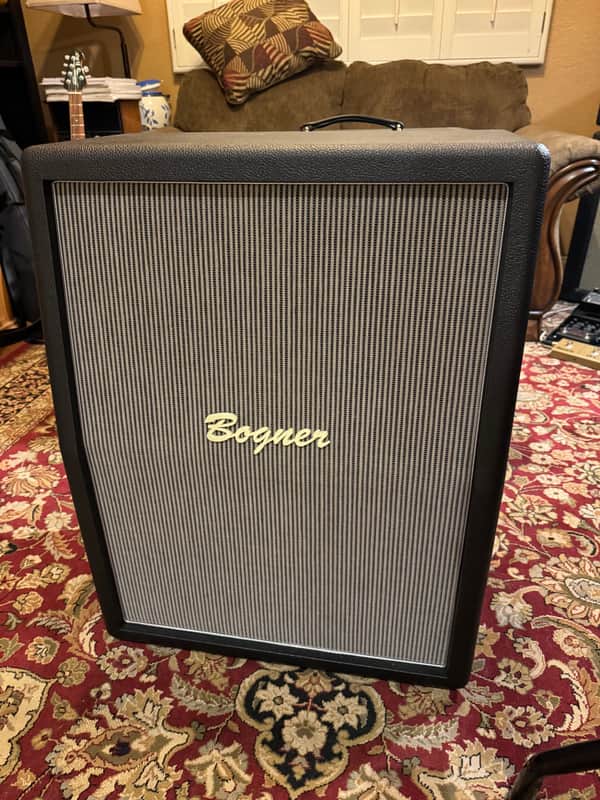 Bogner 212 SLO 2x12 Slanted Open Back Vertical Cabinet 2024 - Black image 1