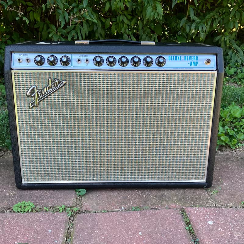 1968/69 Fender Drip Edge Deluxe Reverb Guitar Amp AB763 image 1