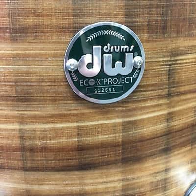 DW Eco-X Project Drum Set 10-12-16-22 in Satin Banana Veneer image 6