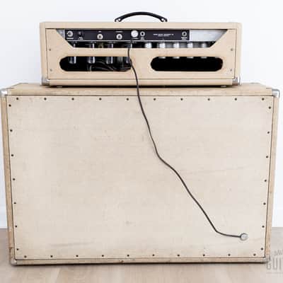 1962 Fender Dual Showman Blonde Brown Panel Vintage Piggyback Tube Amp 2x15 w/ JBL D130F, Victoria Cover image 7