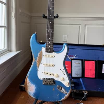 2025 Fender Custom Shop Stratocaster Pro SR25 Super Heavy Relic - Aged Lake Placid Blue image 4