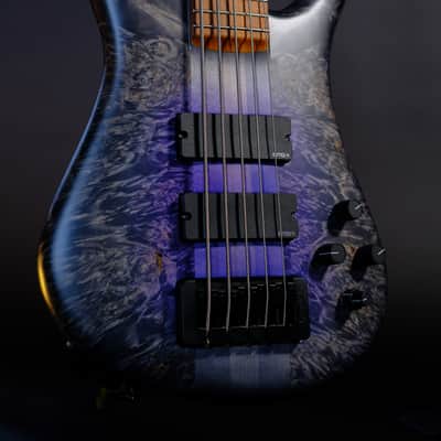 Spector (USA) NS-5 Neck-Thru 2024 - Purple Gray Burst image 1