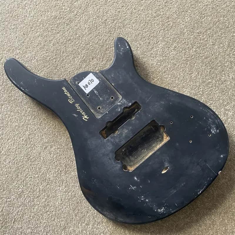 Black Harley Benton 5 String Bass Basswood Body image 1