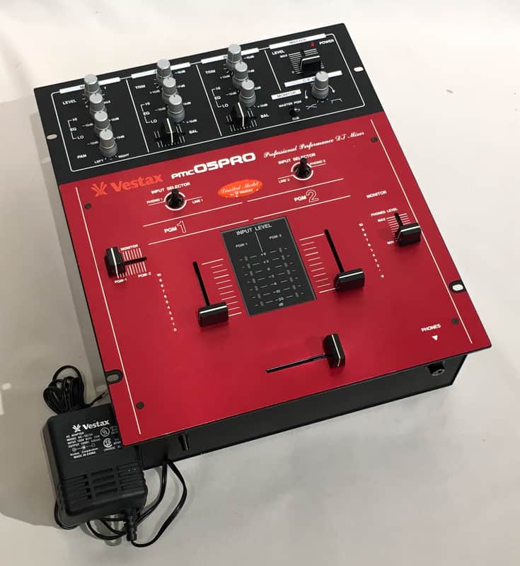 Vestax PMC-05 Pro QBert Limited Model DJ Mixer Red/ Black | Reverb